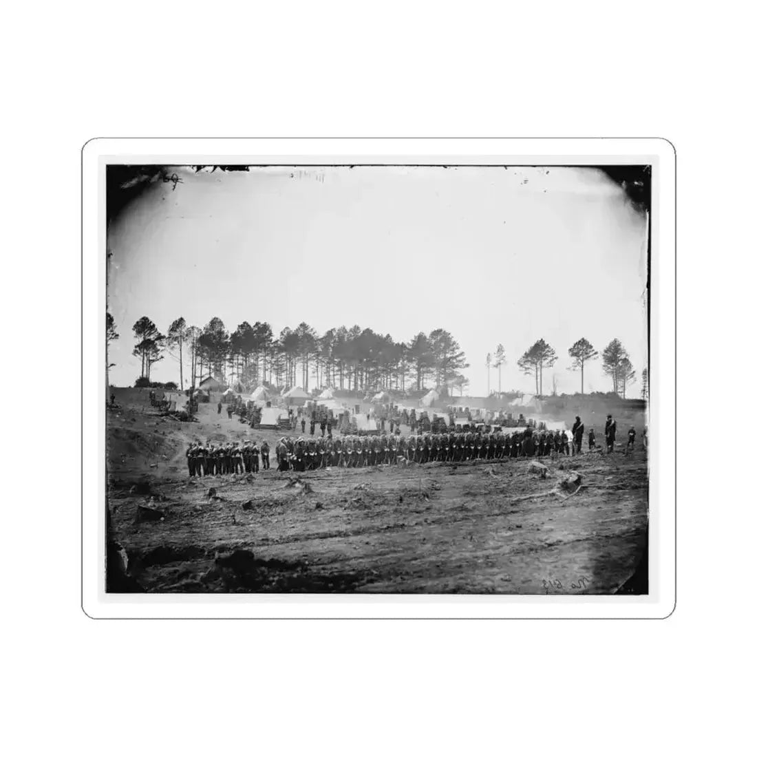 Brandy Station, Va. Guard Mount of 114Th Pennsylvania Infantry (1St Division, 3D Corps) (U.S. Civil War) STICKER Vinyl Kiss-Cut Decal 6 Inch White - The Sticker Space