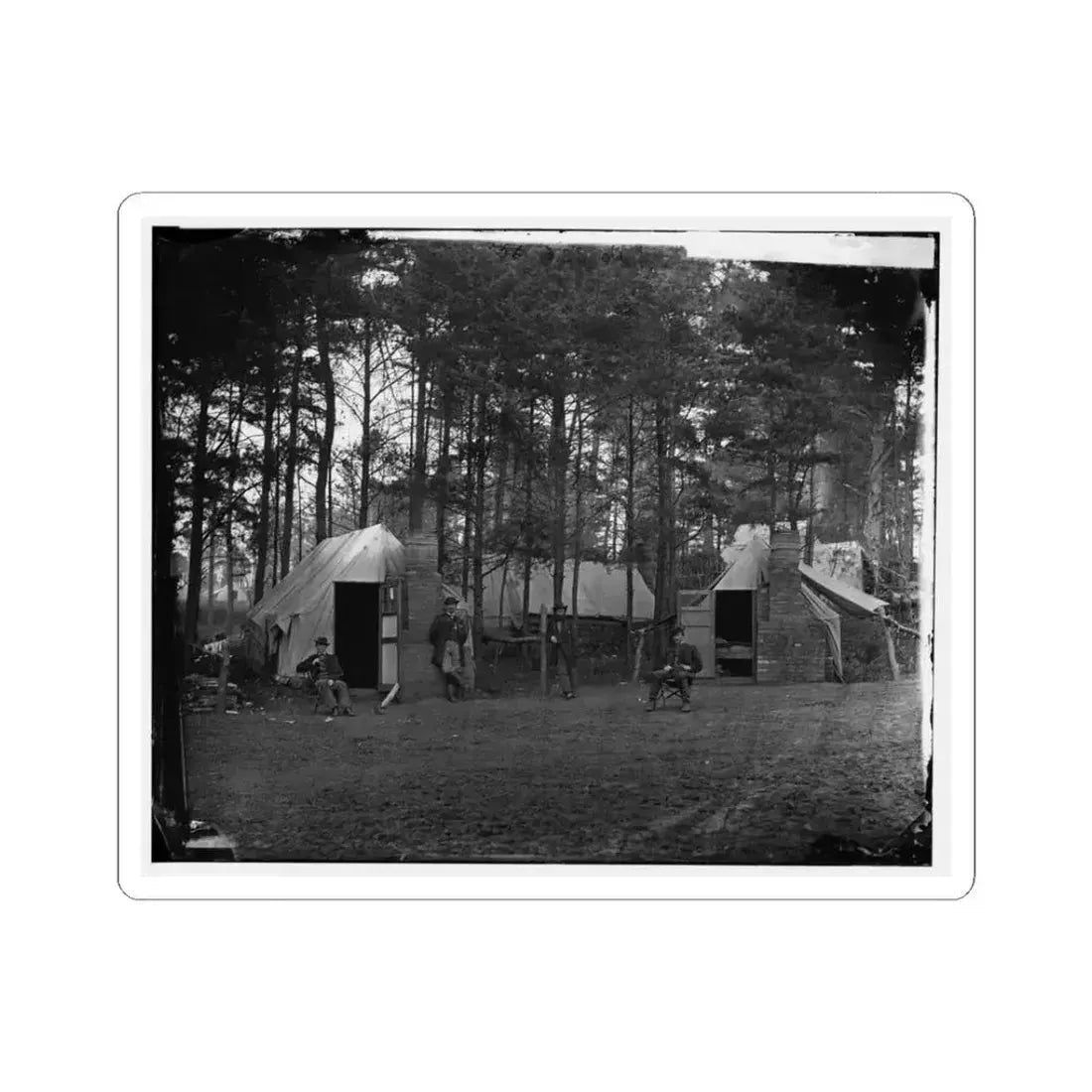 Brandy Station, Va. Quarters of Capt. Harry Clinton, Quartermaster, Provost Guard (U.S. Civil War) STICKER Vinyl Kiss-Cut Decal 3 Inch White - The Sticker Space