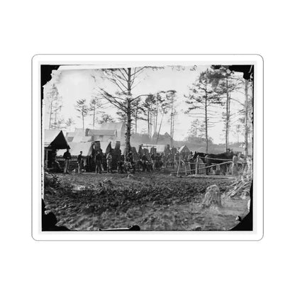 Brandy Station, Va., Vicinity. Camp of 18Th Pennsylvania Cavalry, 3D Division, Cavalry Corps (U.S. Civil War) STICKER Vinyl Kiss-Cut Decal 3 Inch White - The Sticker Space