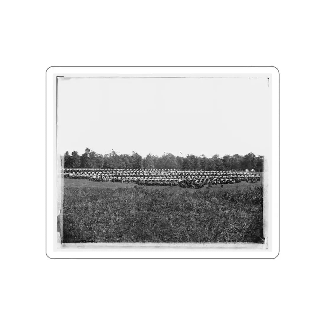 Brandy Station, Va., Vicinity. Large Wagon Park (U.S. Civil War) STICKER Vinyl Die-Cut Decal White Die-Cut 6 Inch - The Sticker Space