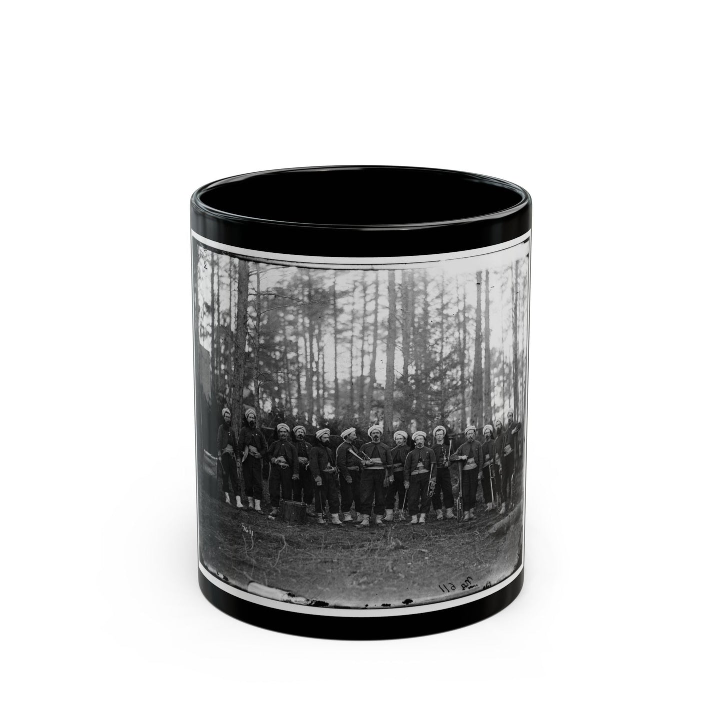 Brandy Station, Va. Band Of The 114th Pennsylvania Infantry (Zouaves) (U.S. Civil War) Black Coffee Mug-11oz-The Sticker Space