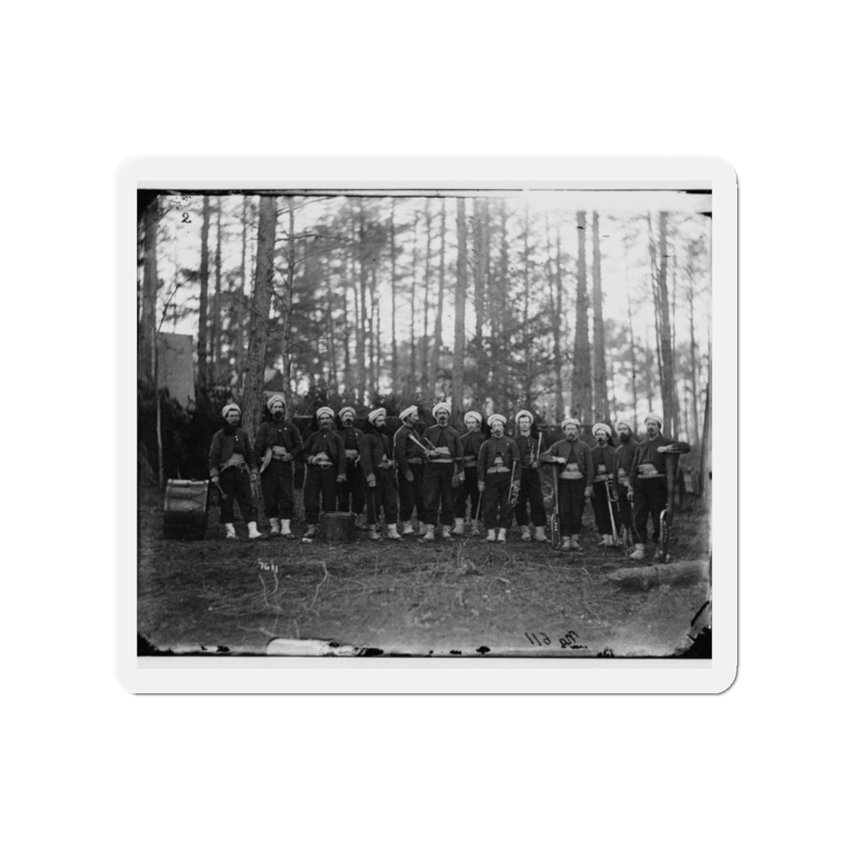 Brandy Station, Va. Band Of The 114th Pennsylvania Infantry (Zouaves) (U.S. Civil War) Refrigerator Magnet-2" x 2"-The Sticker Space