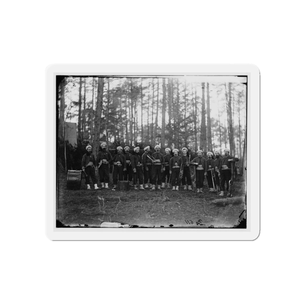 Brandy Station, Va. Band Of The 114th Pennsylvania Infantry (Zouaves) (U.S. Civil War) Refrigerator Magnet-5" x 5"-The Sticker Space