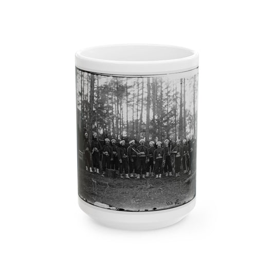 Brandy Station, Va. Band Of The 114th Pennsylvania Infantry (Zouaves) (U.S. Civil War) White Coffee Mug-15oz-The Sticker Space