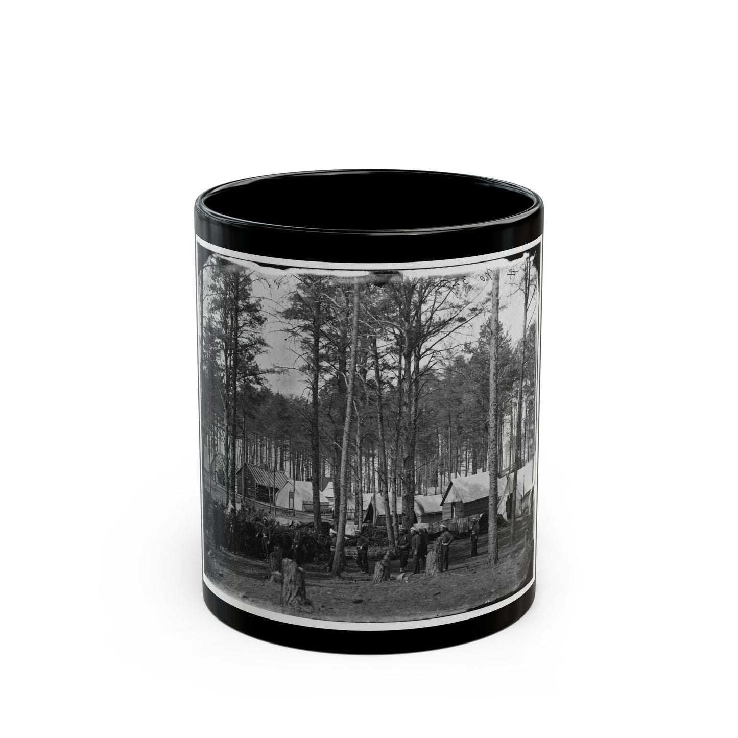 Brandy Station, Va. Camp At Army Of The Potomac Headquarters; Zouaves In Foreground (U.S. Civil War) Black Coffee Mug