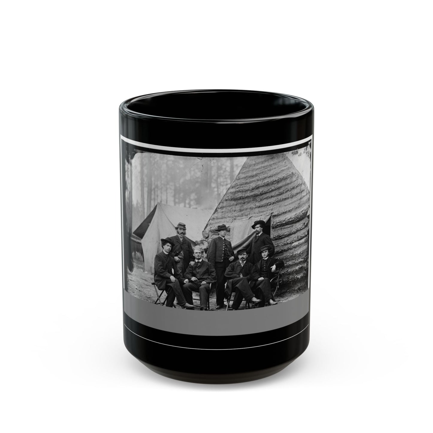 Brandy Station, Va. Clerks At Army Of The Potomac Headquarters (U.S. Civil War) Black Coffee Mug-15oz-The Sticker Space