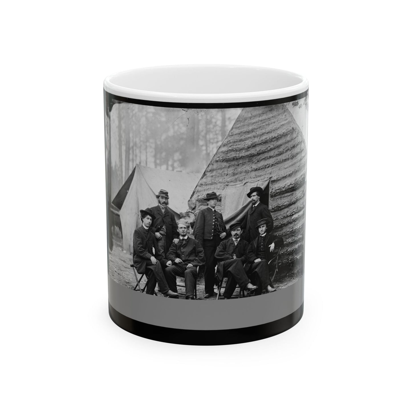 Brandy Station, Va. Clerks At Army Of The Potomac Headquarters (U.S. Civil War) White Coffee Mug-11oz-The Sticker Space