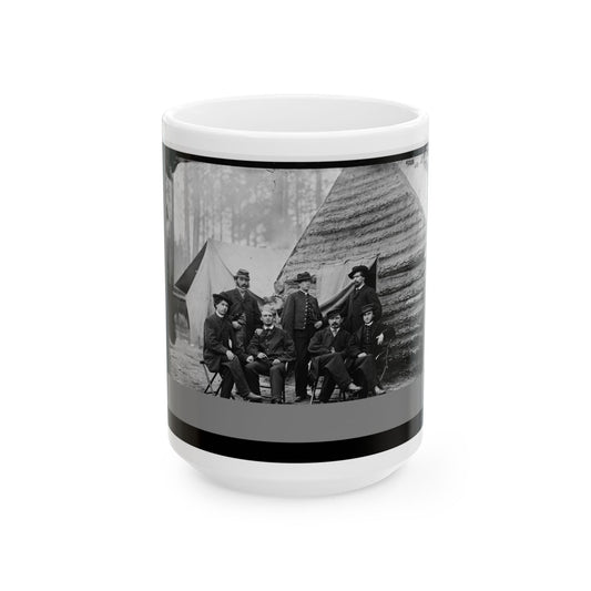 Brandy Station, Va. Clerks At Army Of The Potomac Headquarters (U.S. Civil War) White Coffee Mug-15oz-The Sticker Space