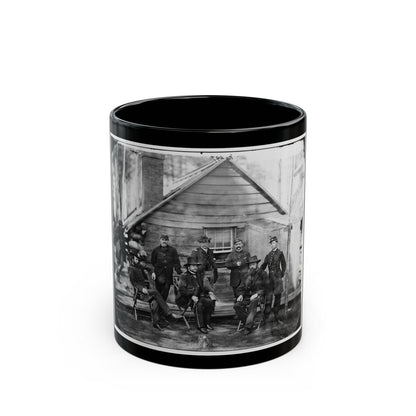 Brandy Station, Va. Gen. Rufus Ingalls And Staff, Chief Quartermaster, And Officers, Army Of The Potomac Headquarters (U.S. Civil War) Black Coffee Mug-11oz-The Sticker Space