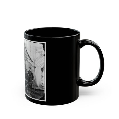 Brandy Station, Va. Gen. Rufus Ingalls And Staff, Chief Quartermaster, And Officers, Army Of The Potomac Headquarters (U.S. Civil War) Black Coffee Mug-The Sticker Space