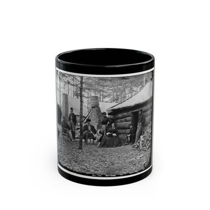 Brandy Station, Va. Officers And A Lady At Headquarters Of 1st Brigade, Horse Artillery (U.S. Civil War) Black Coffee Mug