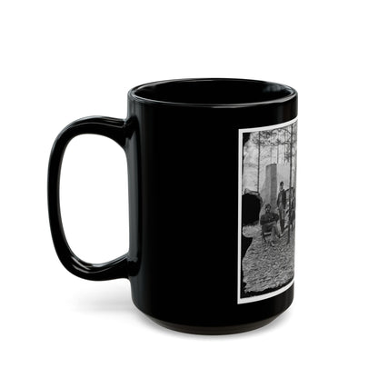 Brandy Station, Va. Officers And A Lady At Headquarters Of 1st Brigade, Horse Artillery (U.S. Civil War) Black Coffee Mug