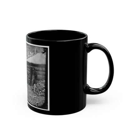 Brandy Station, Va. Officers And A Lady At Headquarters Of 1st Brigade, Horse Artillery (U.S. Civil War) Black Coffee Mug