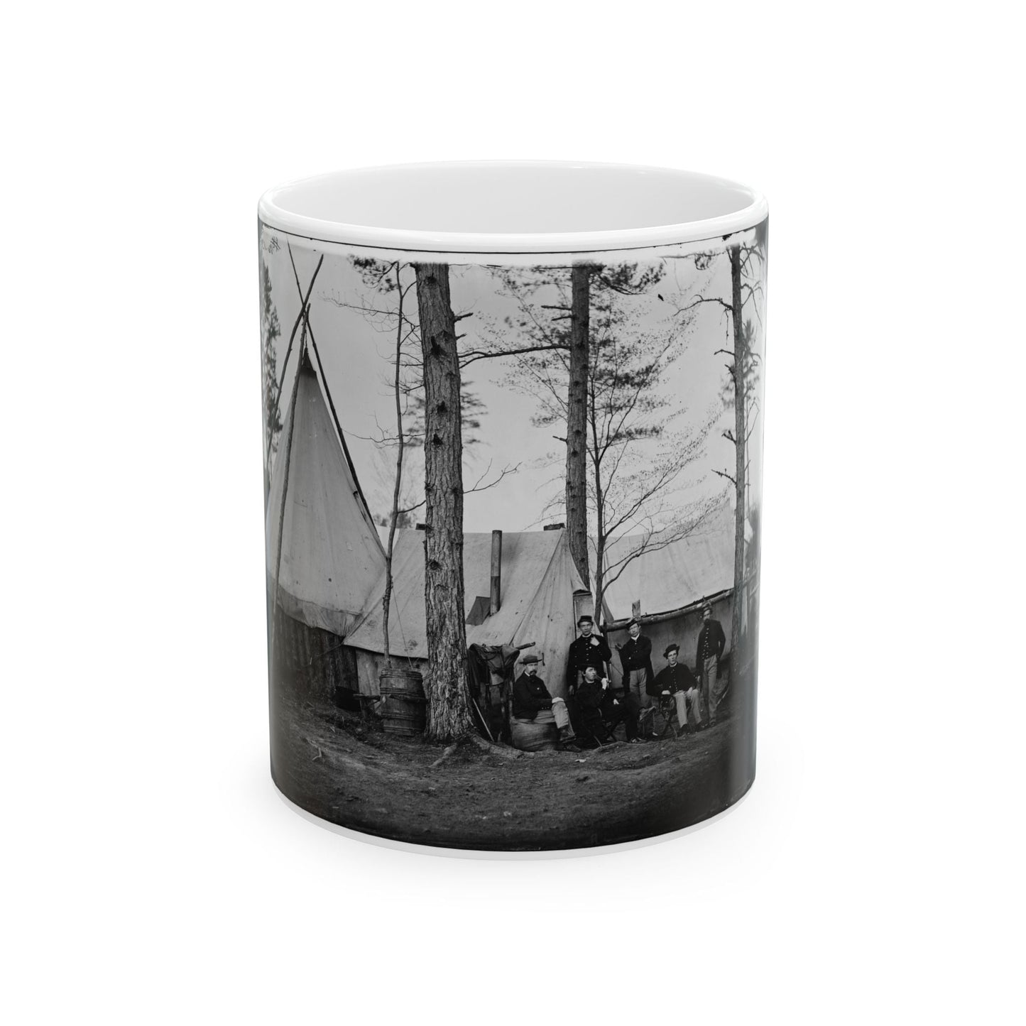 Brandy Station, Va. Provost Marshal Clerks At Army Of The Potomac Headquarters (U.S. Civil War) White Coffee Mug