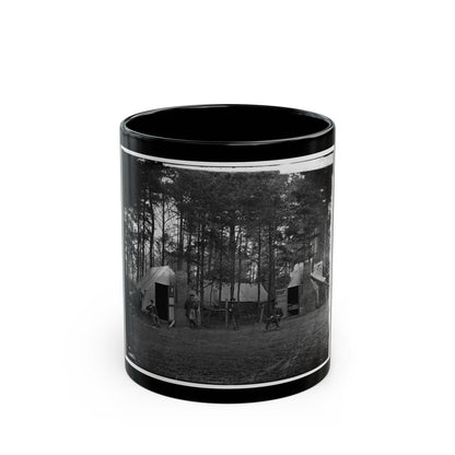 Brandy Station, Va. Quarters Of Capt. Harry Clinton, Quartermaster, Provost Guard (U.S. Civil War) Black Coffee Mug-11oz-The Sticker Space