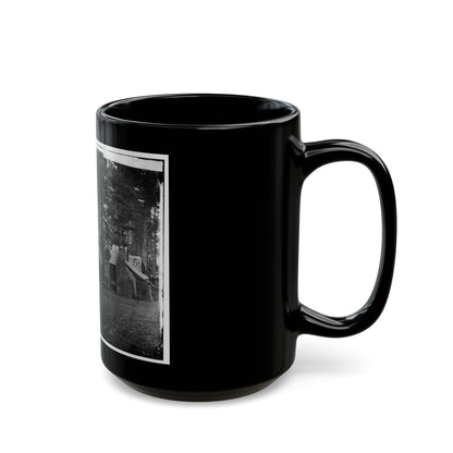 Brandy Station, Va. Quarters Of Capt. Harry Clinton, Quartermaster, Provost Guard (U.S. Civil War) Black Coffee Mug-The Sticker Space