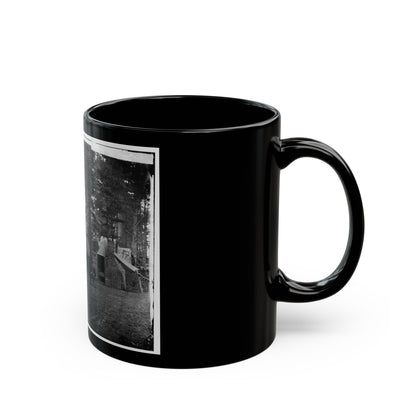 Brandy Station, Va. Quarters Of Capt. Harry Clinton, Quartermaster, Provost Guard (U.S. Civil War) Black Coffee Mug-The Sticker Space