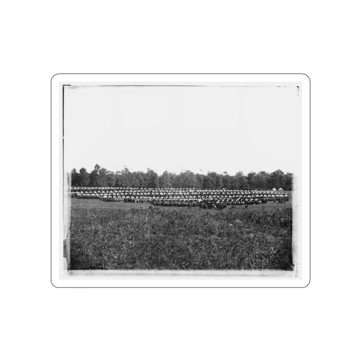 Brandy Station, Va., Vicinity. Large Wagon Park (U.S. Civil War) STICKER Vinyl Die-Cut Decal-White-The Sticker Space