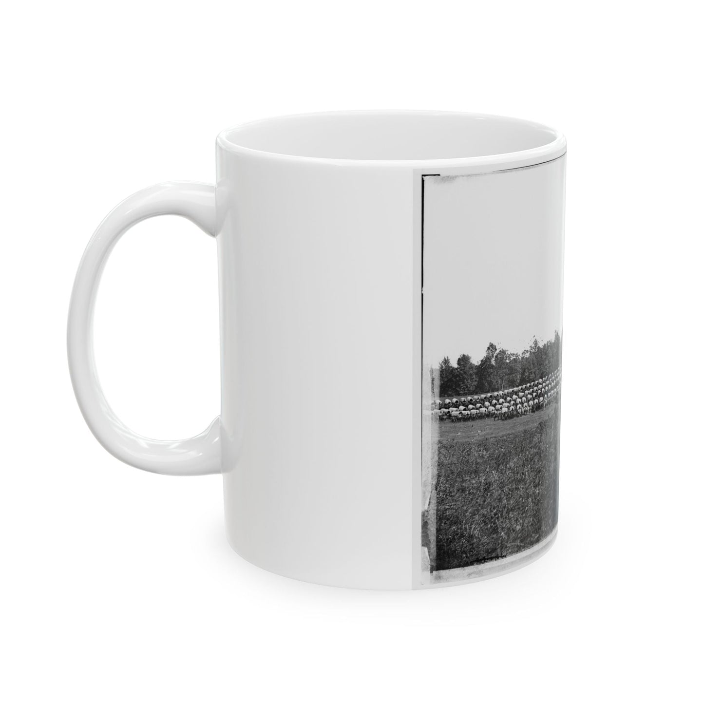 Brandy Station, Va., Vicinity. Large Wagon Park (U.S. Civil War) White Coffee Mug