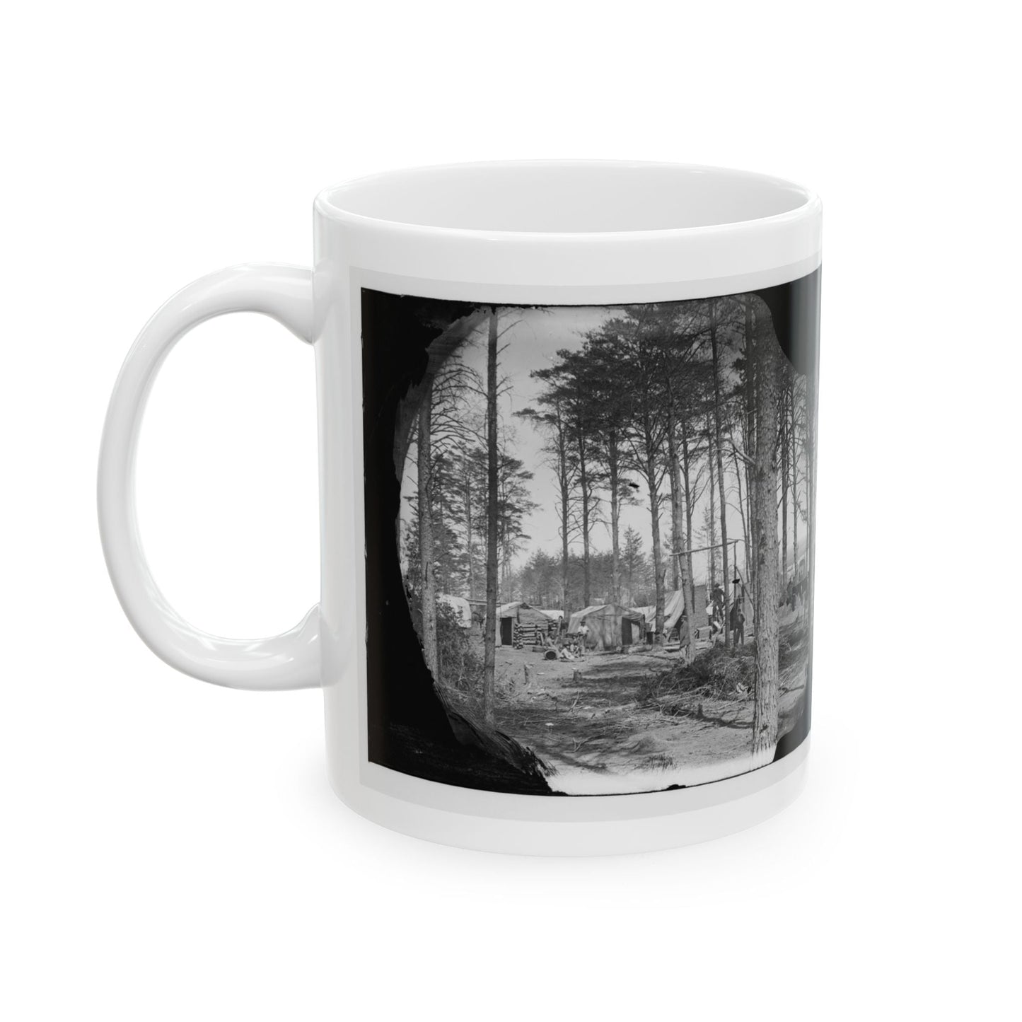 Brandy Station, Va. Winter Quarters Of Telegraphers And Photographers, Army Of The Potomac Headquarters (U.S. Civil War) White Coffee Mug