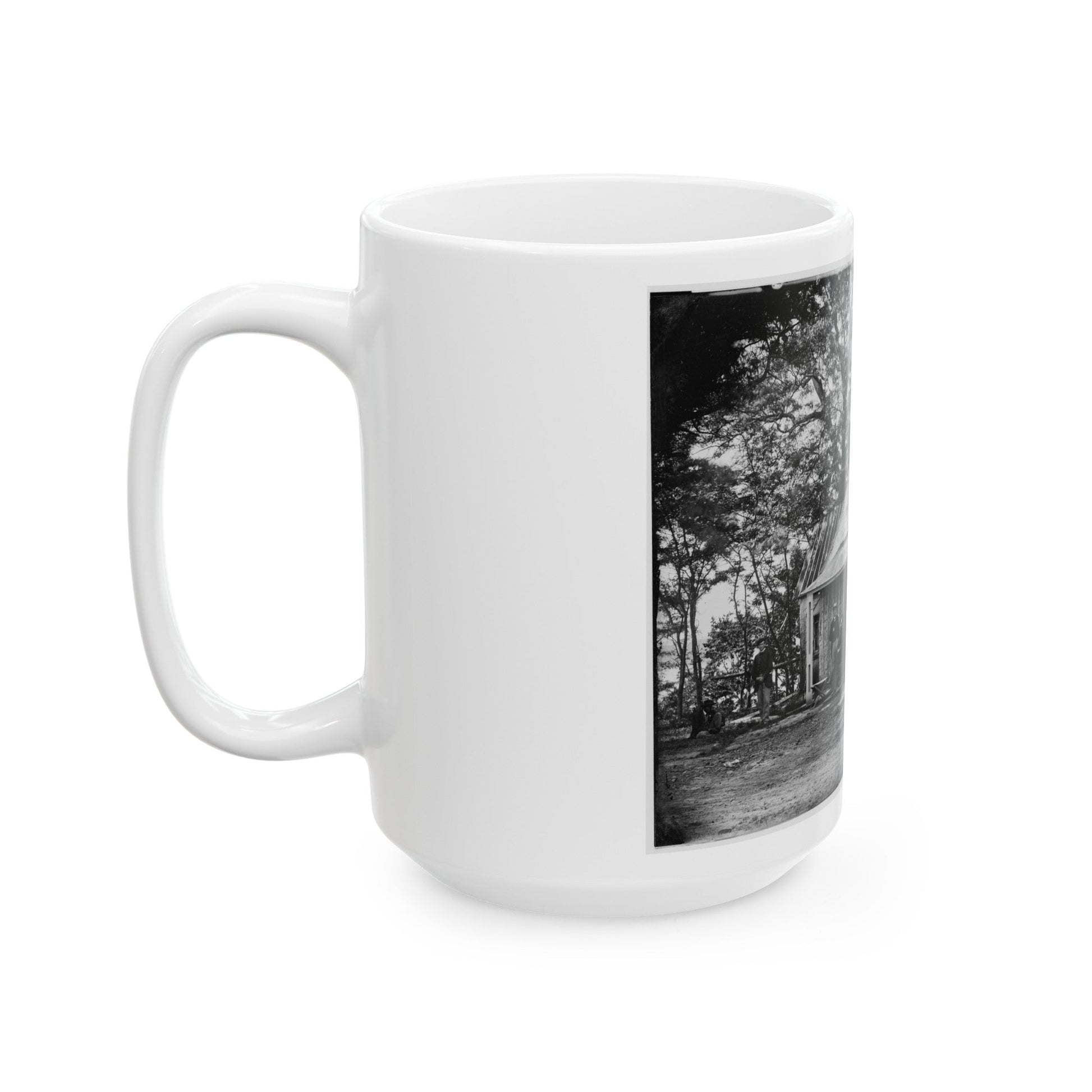 Brandy Station, Virginia . Officers' Quarters (U.S. Civil War) White Coffee Mug-The Sticker Space