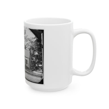 Brandy Station, Virginia . Officers' Quarters (U.S. Civil War) White Coffee Mug-The Sticker Space