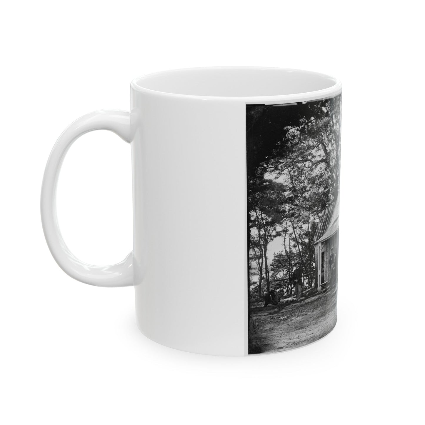 Brandy Station, Virginia . Officers' Quarters (U.S. Civil War) White Coffee Mug-The Sticker Space