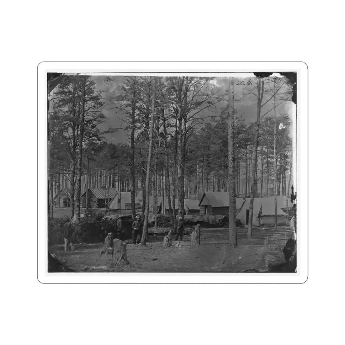Brandy Station, Virginia. Camp at Headquarters, Army of the Potomac(2) (U.S. Civil War) STICKER Vinyl Kiss-Cut Decal 4 Inch White - The Sticker Space