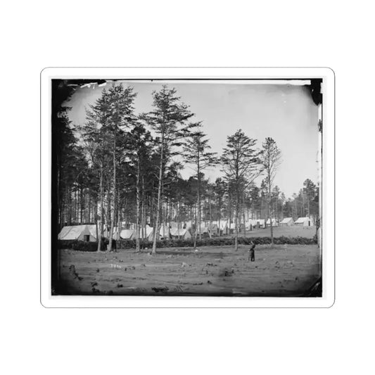 Brandy Station, Virginia. Camp at Headquarters, Army of the Potomac (U.S. Civil War) STICKER Vinyl Kiss-Cut Decal 2 Inch White - The Sticker Space