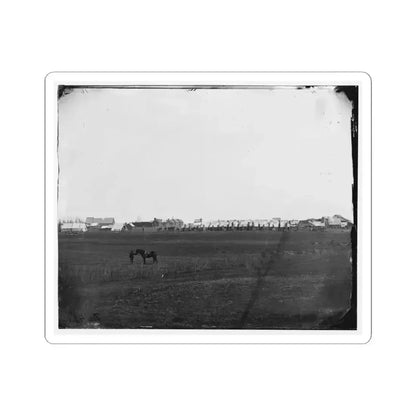 Brandy Station, Virginia. Camp of U.S. Engineer Battalion (U.S. Civil War) STICKER Vinyl Kiss-Cut Decal 6 Inch White - The Sticker Space