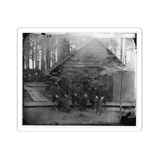 Brandy Station, Virginia. Gen. Rufus Ingalls and Group (U.S. Civil War) STICKER Vinyl Kiss-Cut Decal 2 Inch White - The Sticker Space