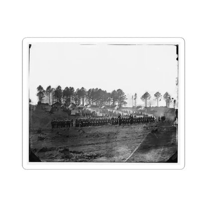 Brandy Station, Virginia. Guard Mount of 114Th Pennsylvania Infantry (1St Division, 3D Corps) (U.S. Civil War) STICKER Vinyl Kiss-Cut Decal 2 Inch White - The Sticker Space