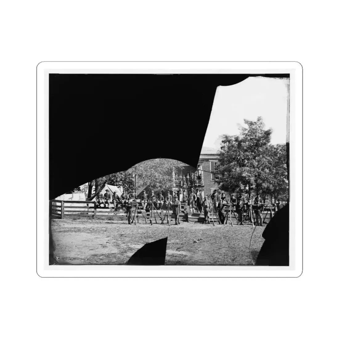 Brandy Station, Virginia. Headquarters, 1St Bridgade Horse Artillery (U.S. Civil War) STICKER Vinyl Kiss-Cut Decal 4 Inch White - The Sticker Space