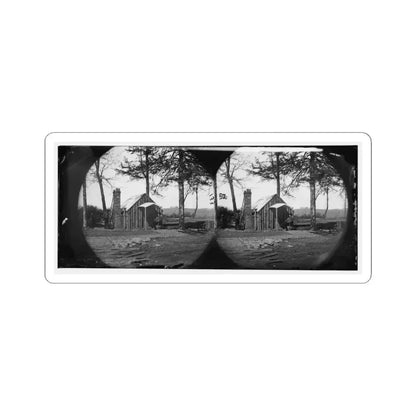 Brandy Station, Virginia. Specimen of Officers Quarters. Army of the Potomac (U.S. Civil War) STICKER Vinyl Kiss-Cut Decal 6 Inch White - The Sticker Space