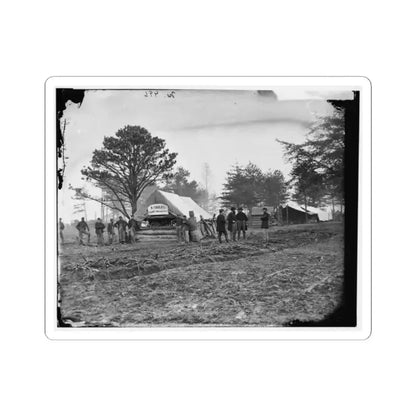 Brandy Station, Virginia. Tent of A. Foulke, Sutler, 1St Brigade, Horse Artillery (U.S. Civil War) STICKER Vinyl Kiss-Cut Decal 2 Inch White - The Sticker Space