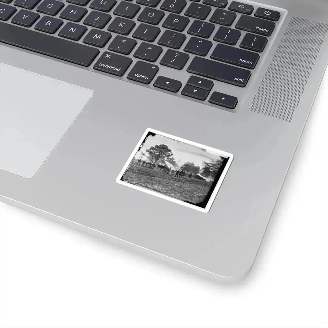 Brandy Station, Virginia. Tent of A. Foulke, Sutler, 1St Brigade, Horse Artillery (U.S. Civil War) STICKER Vinyl Kiss-Cut Decal - The Sticker Space