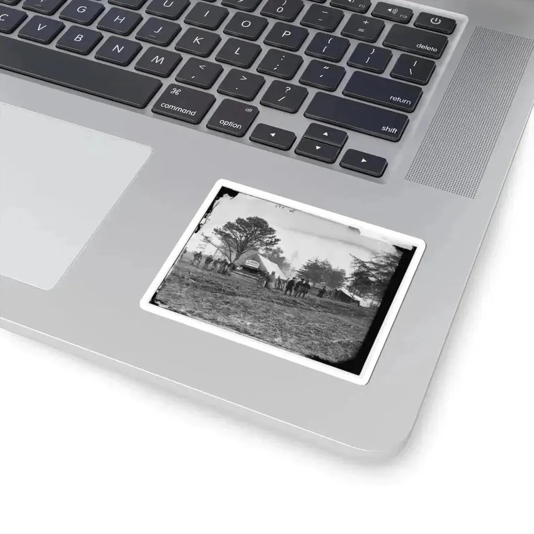 Brandy Station, Virginia. Tent of A. Foulke, Sutler, 1St Brigade, Horse Artillery (U.S. Civil War) STICKER Vinyl Kiss-Cut Decal - The Sticker Space