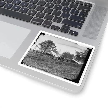 Brandy Station, Virginia. Tent of A. Foulke, Sutler, 1St Brigade, Horse Artillery (U.S. Civil War) STICKER Vinyl Kiss-Cut Decal - The Sticker Space