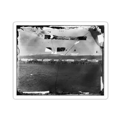 Brandy Station, Virginia (Vicinity). Ammunition Train of 3D Division, Cavalry Corps (U.S. Civil War) STICKER Vinyl Kiss-Cut Decal 3 Inch White - The Sticker Space
