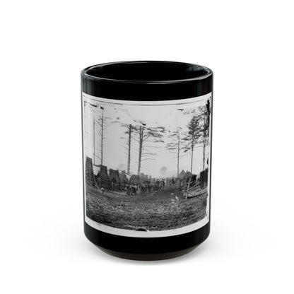 Brandy Station, Virginia (Vicinity). Camp Of The 18th Pennsylvania Cavalry (U.S. Civil War) Black Coffee Mug-15oz-The Sticker Space