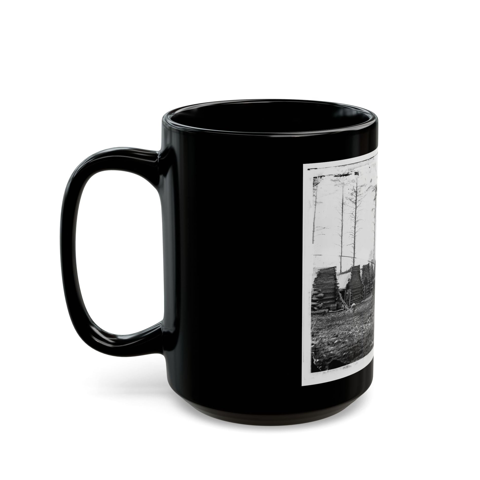 Brandy Station, Virginia (Vicinity). Camp Of The 18th Pennsylvania Cavalry (U.S. Civil War) Black Coffee Mug-The Sticker Space