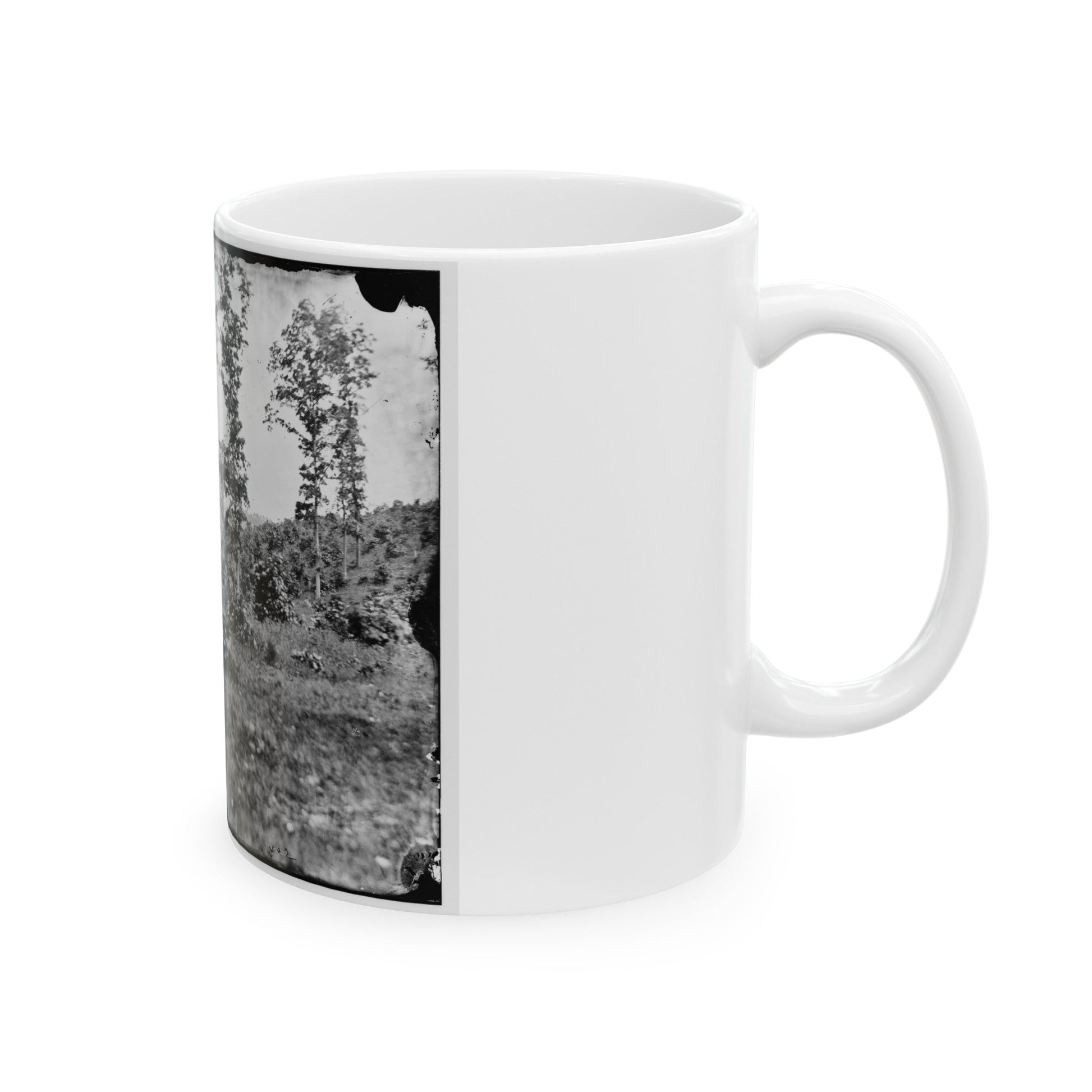 Brandy Station, Virginia (Vicinity). View (U.S. Civil War) White Coffee Mug-The Sticker Space