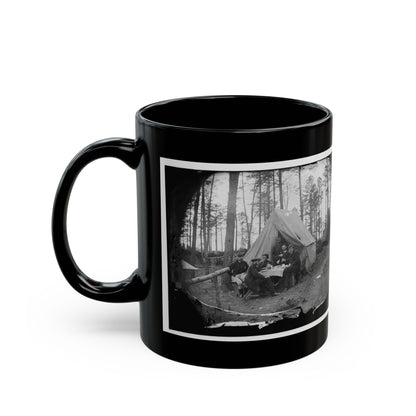 Brandy Station, Virginia. A Breakfast Party At Headquarters. Army Of The Potomac (U.S. Civil War) Black Coffee Mug