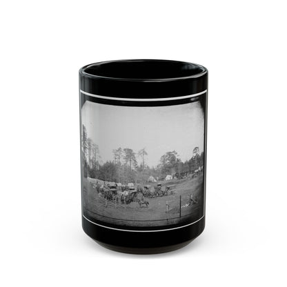 Brandy Station, Virginia. Bates Quarters. Headquarters, Army Of The Potomac (U.S. Civil War) Black Coffee Mug-15oz-The Sticker Space