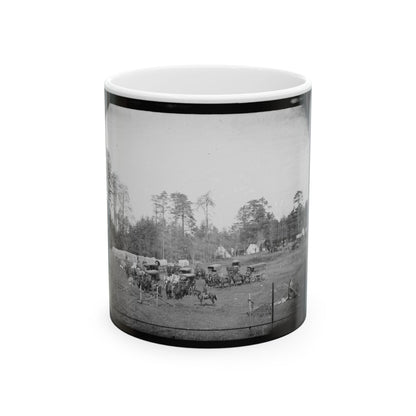 Brandy Station, Virginia. Bates Quarters. Headquarters, Army Of The Potomac (U.S. Civil War) White Coffee Mug-11oz-The Sticker Space