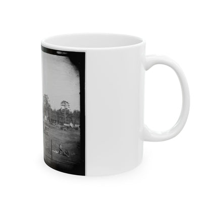 Brandy Station, Virginia. Bates Quarters. Headquarters, Army Of The Potomac (U.S. Civil War) White Coffee Mug-The Sticker Space