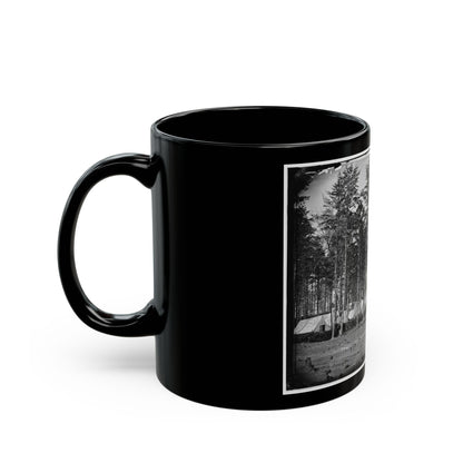 Brandy Station, Virginia. Camp At Headquarters, Army Of The Potomac (U.S. Civil War) Black Coffee Mug-The Sticker Space