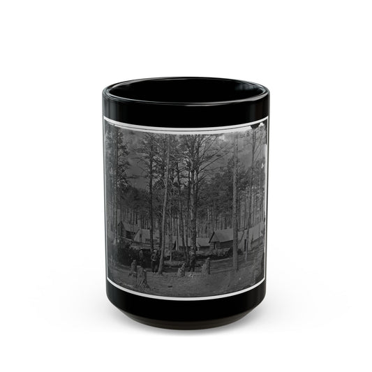 Brandy Station, Virginia. Camp At Headquarters, Army Of The Potomac(2) (U.S. Civil War) Black Coffee Mug