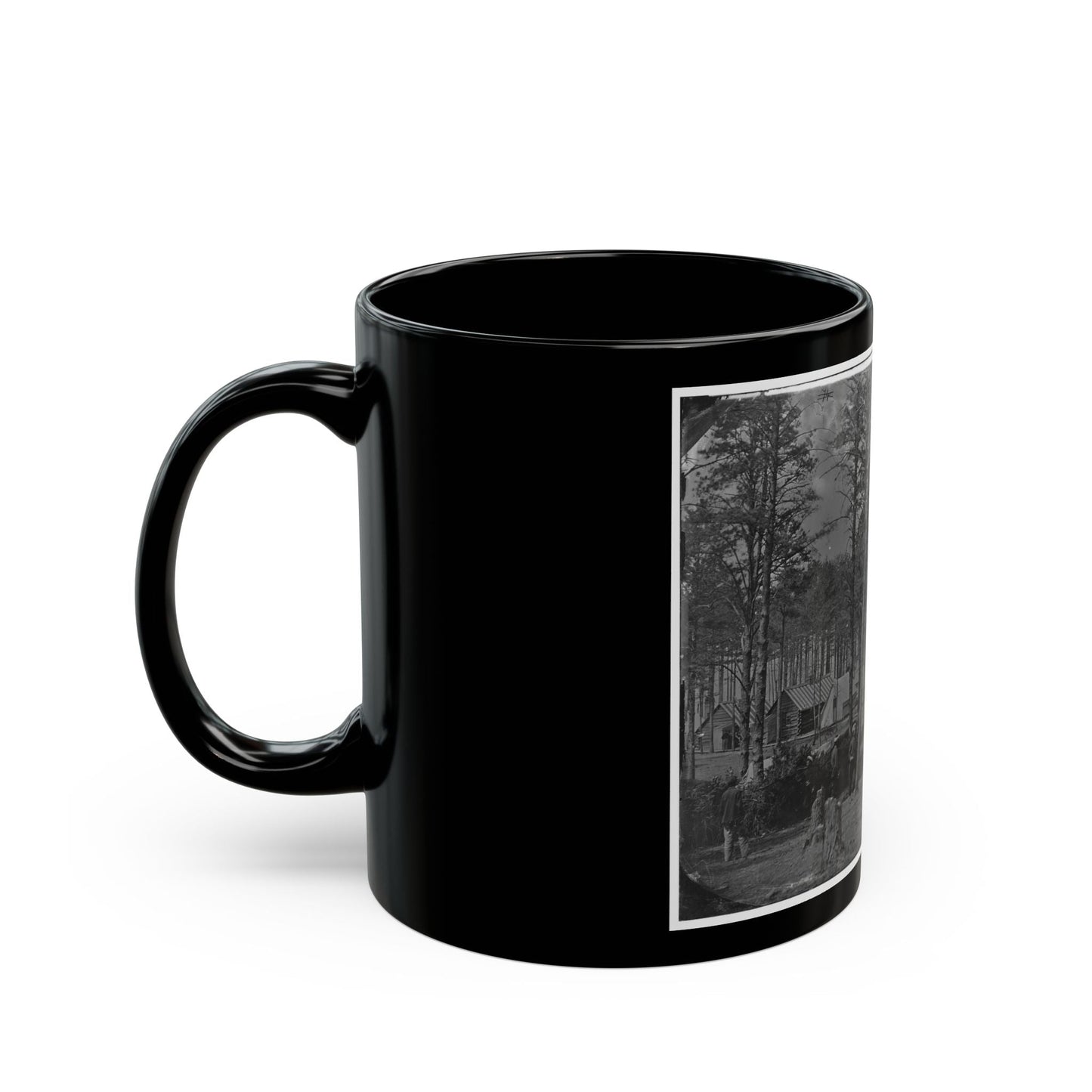 Brandy Station, Virginia. Camp At Headquarters, Army Of The Potomac(2) (U.S. Civil War) Black Coffee Mug