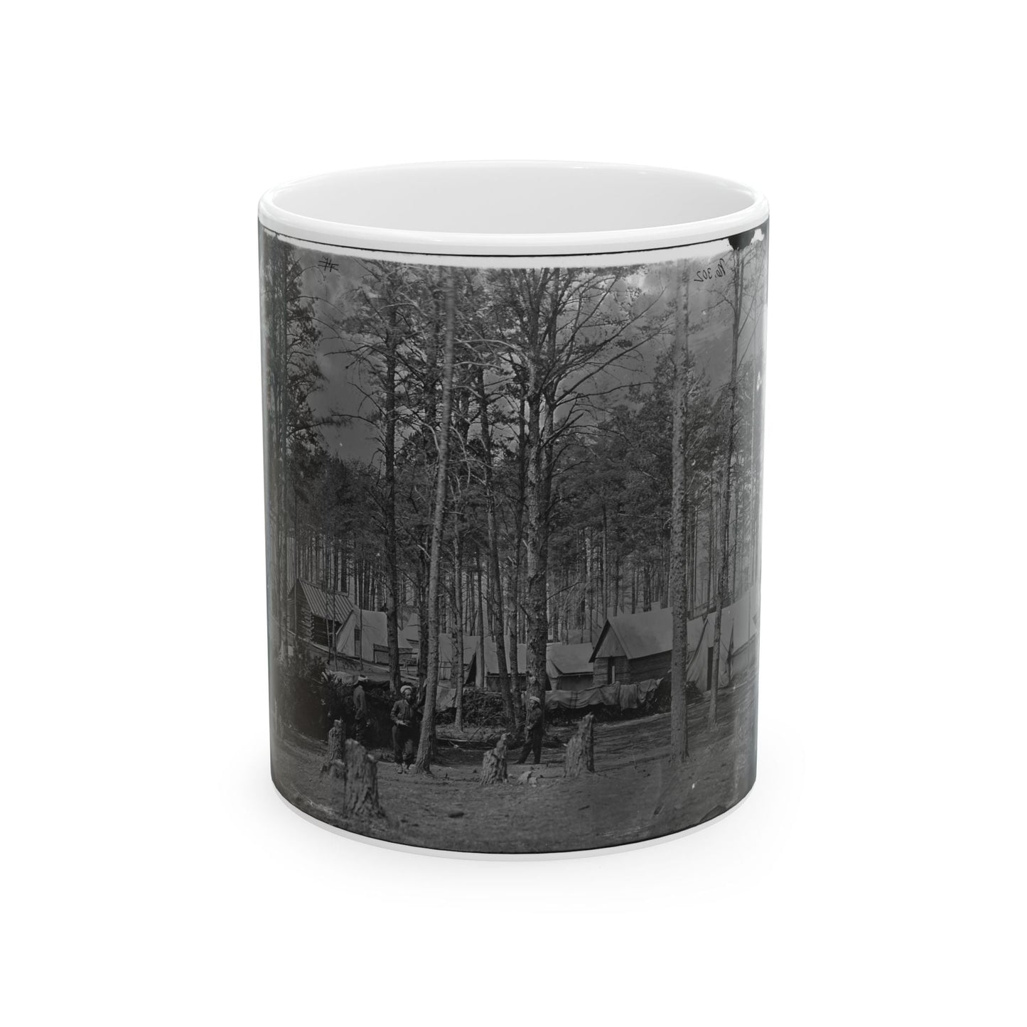 Brandy Station, Virginia. Camp At Headquarters, Army Of The Potomac(2) (U.S. Civil War) White Coffee Mug